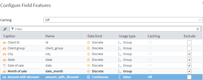 Field Parameters